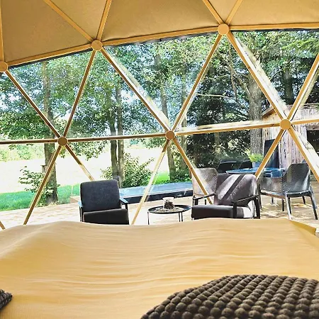 Glamping Tent Between Two Streams